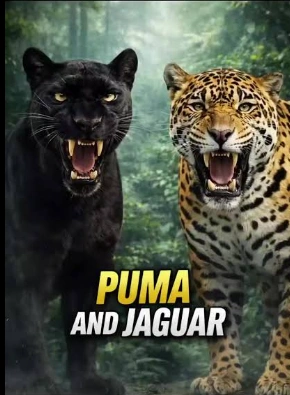 mountain-lion-puma-vs-panthera-onca-dua-raja-kucing-amerika